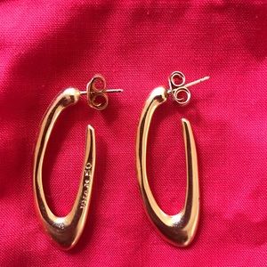 Uno Golden hoop earrings